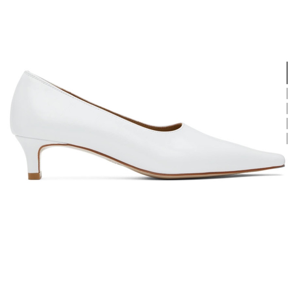 MARGE SHERWOOD White Crinkle Heels